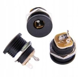 

Gniazdo DC 2.1/5.5 do obudowy plastikowe d=12mm