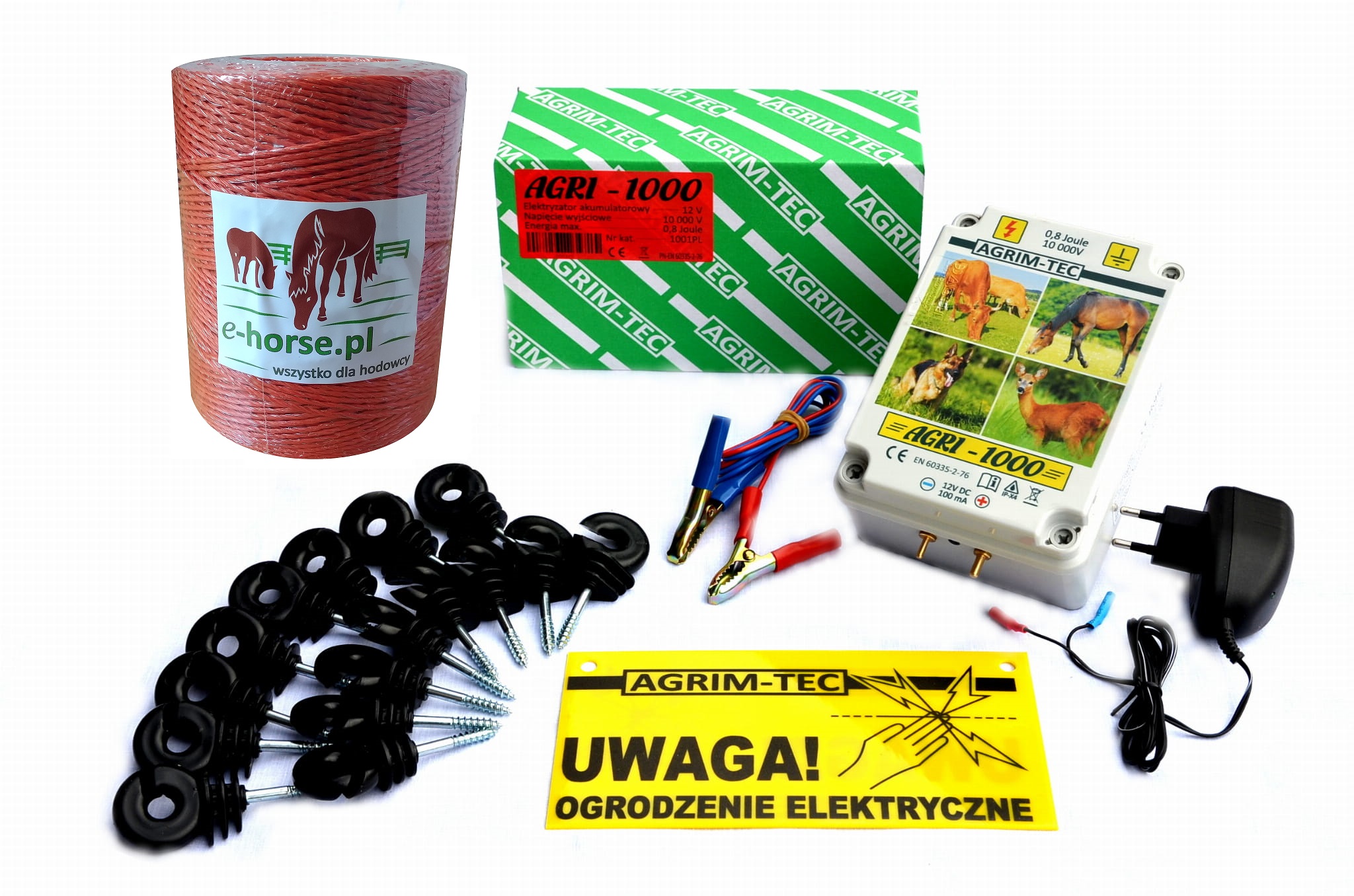 Pastuch zestaw AGRI-1000 - 105A