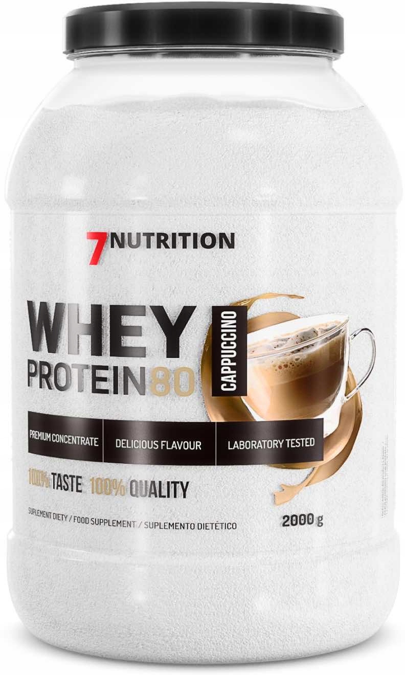 7Nutrition Whey Protein 80 Wpc protein koncentrát 2 kg Capuccino Káva