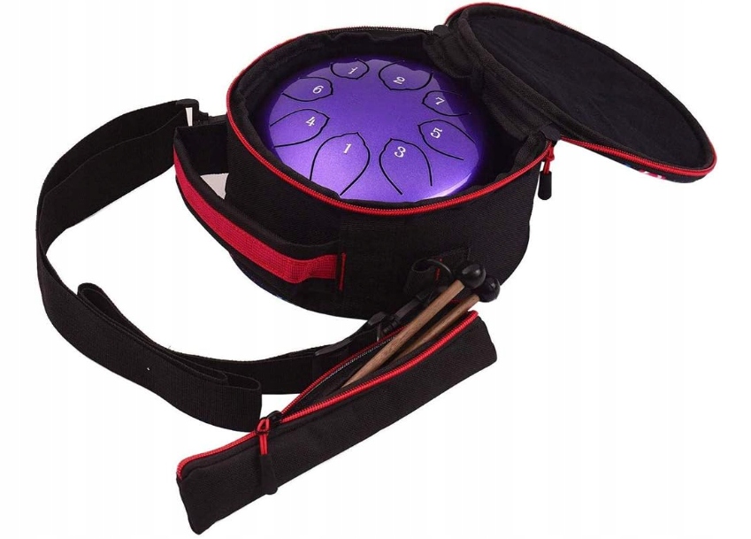 Mini stalowy bębenek, 6 cali, instrument perkusyjny z wyściełaną torbą Marka bez marki