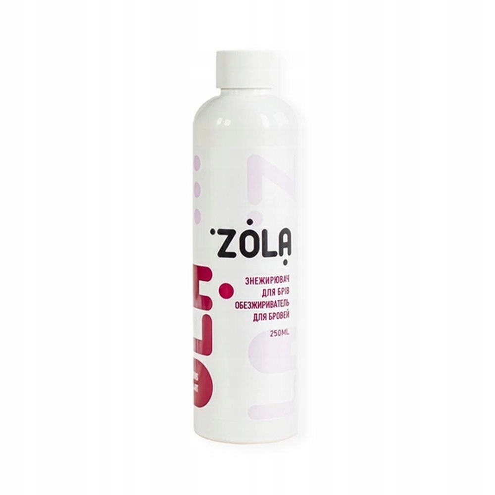 Odmašťovač obočí Zola s hydratačním účinkem 250 ml