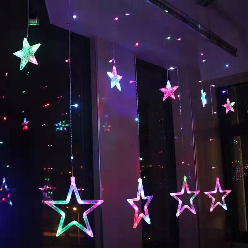 

Kurtyna Świetlna Gwiazdki Lampki Choinkowe 138 Led