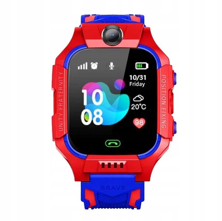 SMARTWATCH Zegarek dla dziecka SIM PL IP67 Q19 czerwony Transmisja danych brak