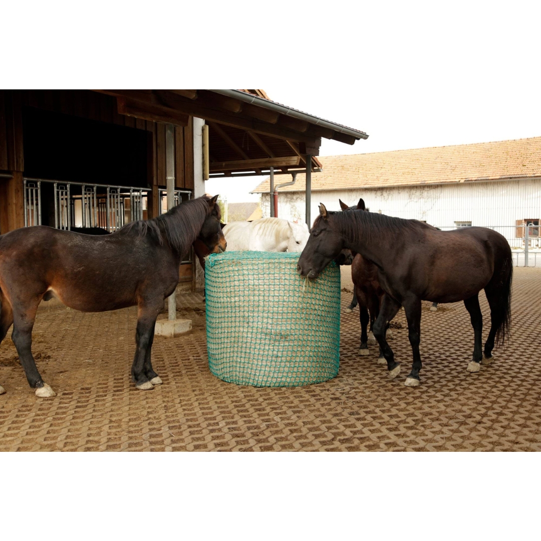 Siatka na siano do bel okrągłych zielona 150x150 cm tkana