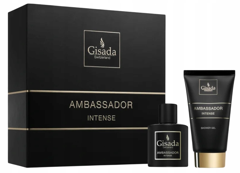 Gisada Ambassador Intense Edp 50ml+ Żel pod prysznic 100ml Zestaw Mężczyzna