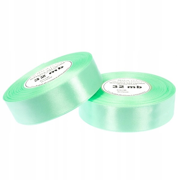 

Wstążki wstążka tasiemka satynowa pistacja 25mm