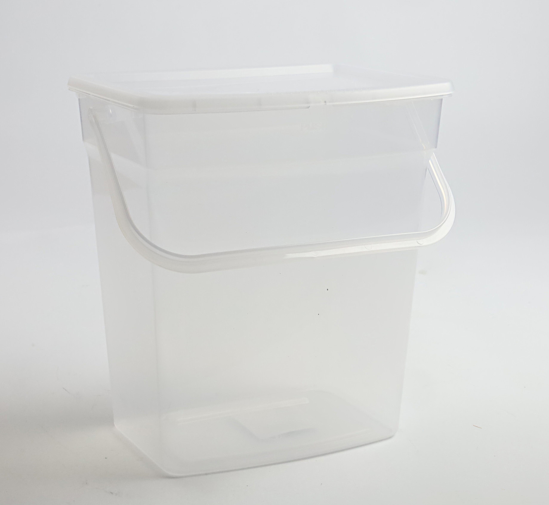 POJEMNIK NA PROSZEK 6L PRZEZROCZYSTY Z RĄCZKĄ DO PRANIA I PRZECHOWYWANIA