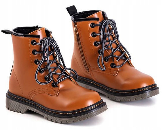 Dziecięce Traperki eko-skóra Trzewiki BRĄZOWE r34 Kod producenta Dziecięce Traperki eko-skóra Trzewiki