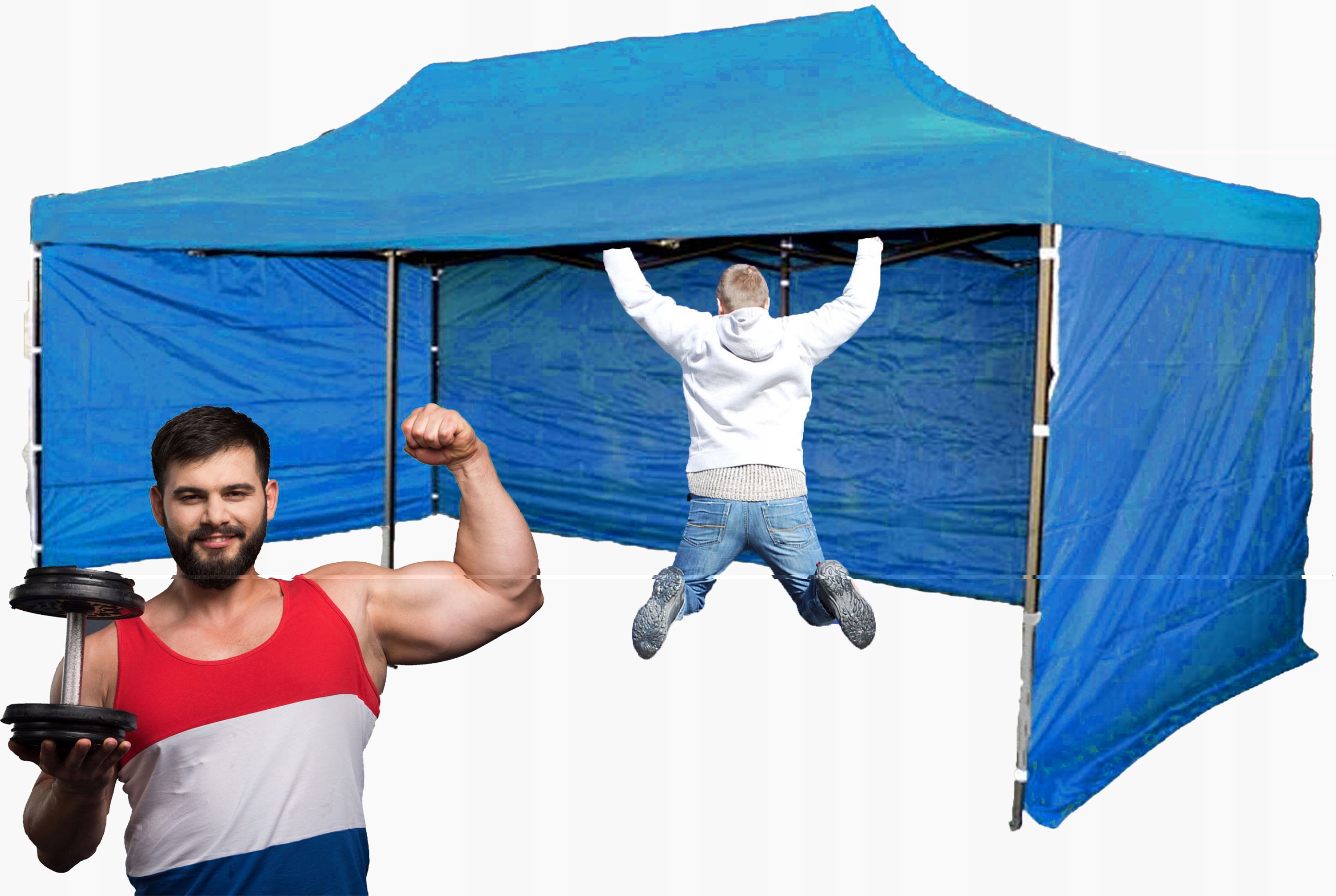 50KG 3x6 Mocny Namiot Ogrodowy Pawilon Handlowy Automatyczny Składany Turek