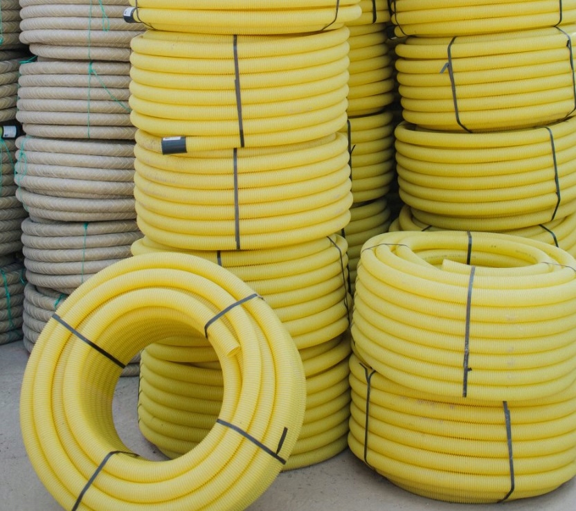 Rura drenarska drenażowa PVC 200 PERFOROWANA 30 m Typ rura karbowana