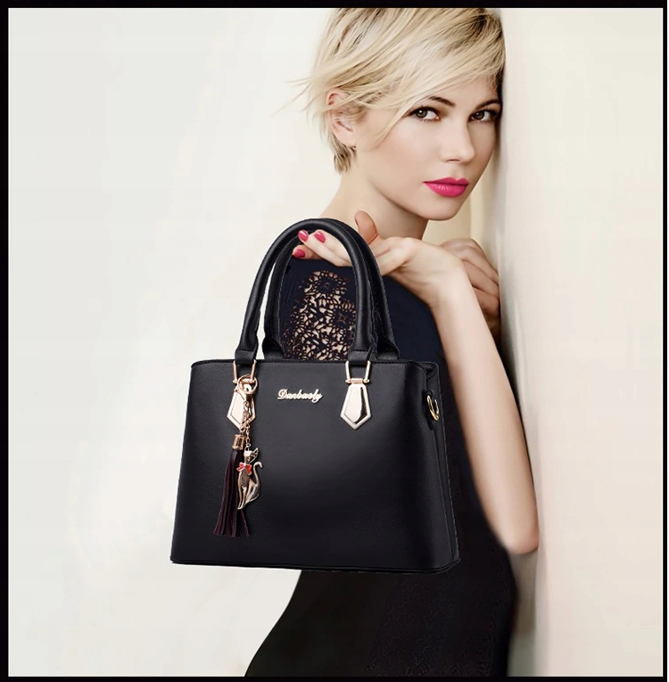 SKÓRZANA TOREBKA KLASYCZNA ZESTAW 2w1 - KOLORY Koanni Płeć kobieta