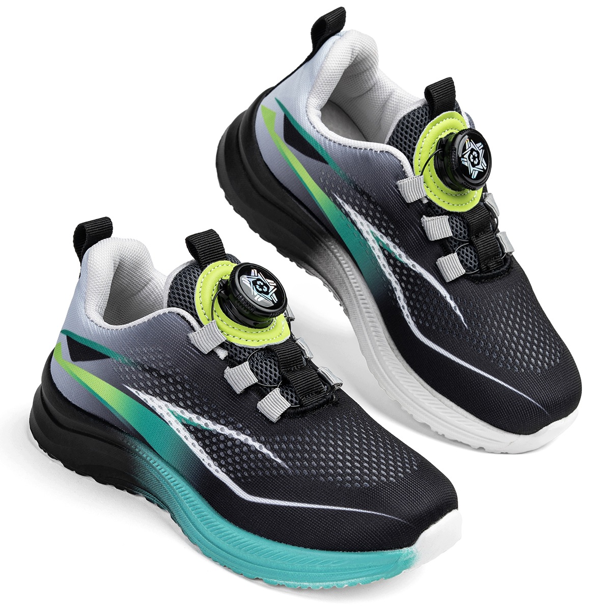 Sneakersy dziecięce sportowe czarne w.skóra Boa łatwe zapinanie Wojtyłko 36