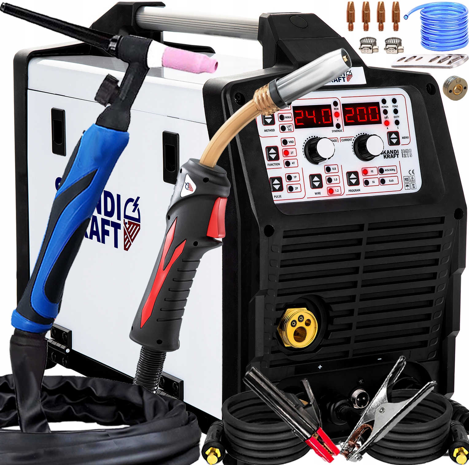 Invertorová Svářečka Migomat Skandi Kraft Isimple 215 Mma Tig 200A Synergie