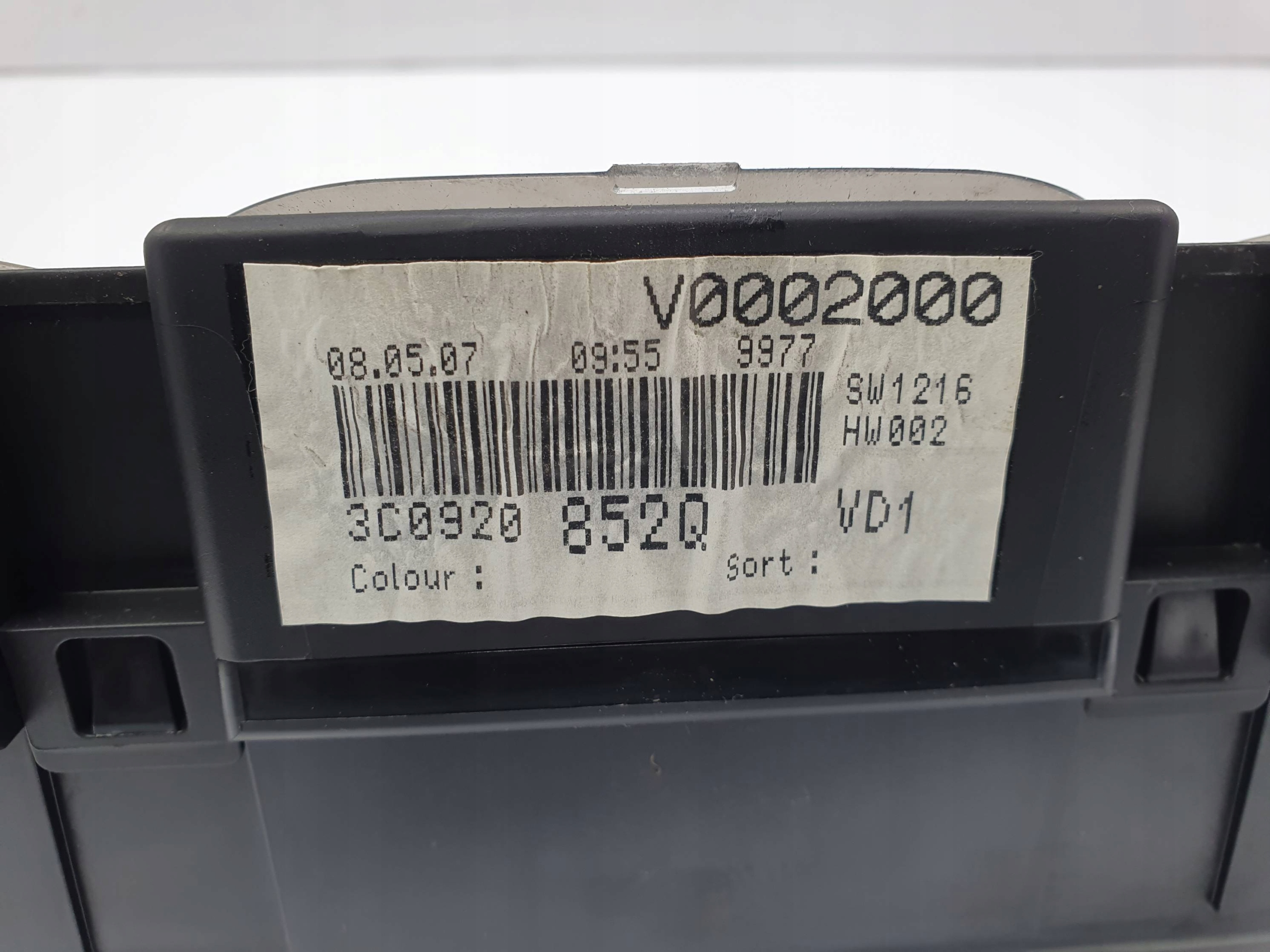 dials clock 3C0920852Q VOLKSWAGEN PASSAT B6