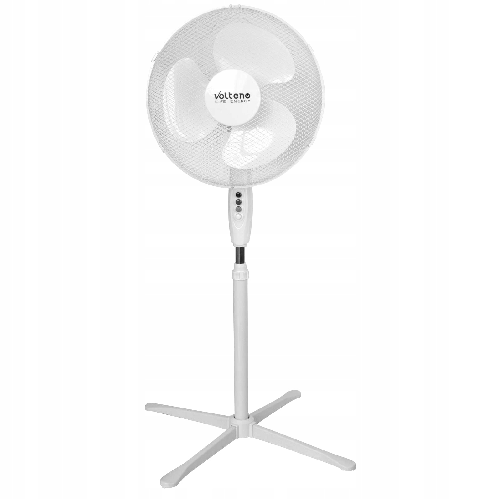 WENTYLATOR PODŁOGOWY 40 BIAŁY 40W, PODSTAWA KRZYŻAKOWA VO2413