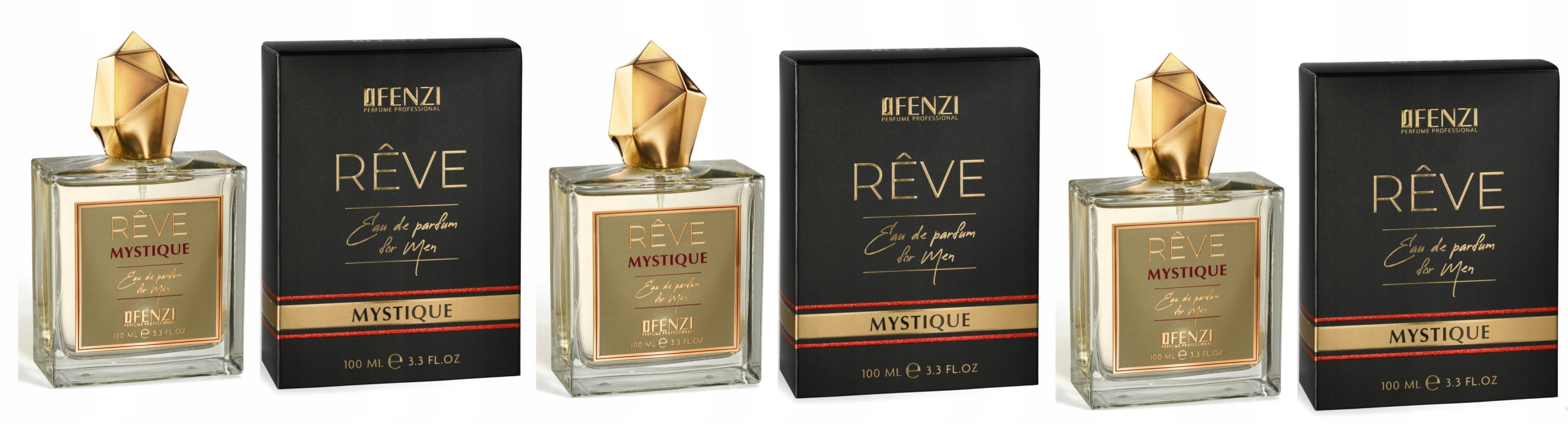 JFenzi Reve Mystique Men 3x100ml parfémovaná voda