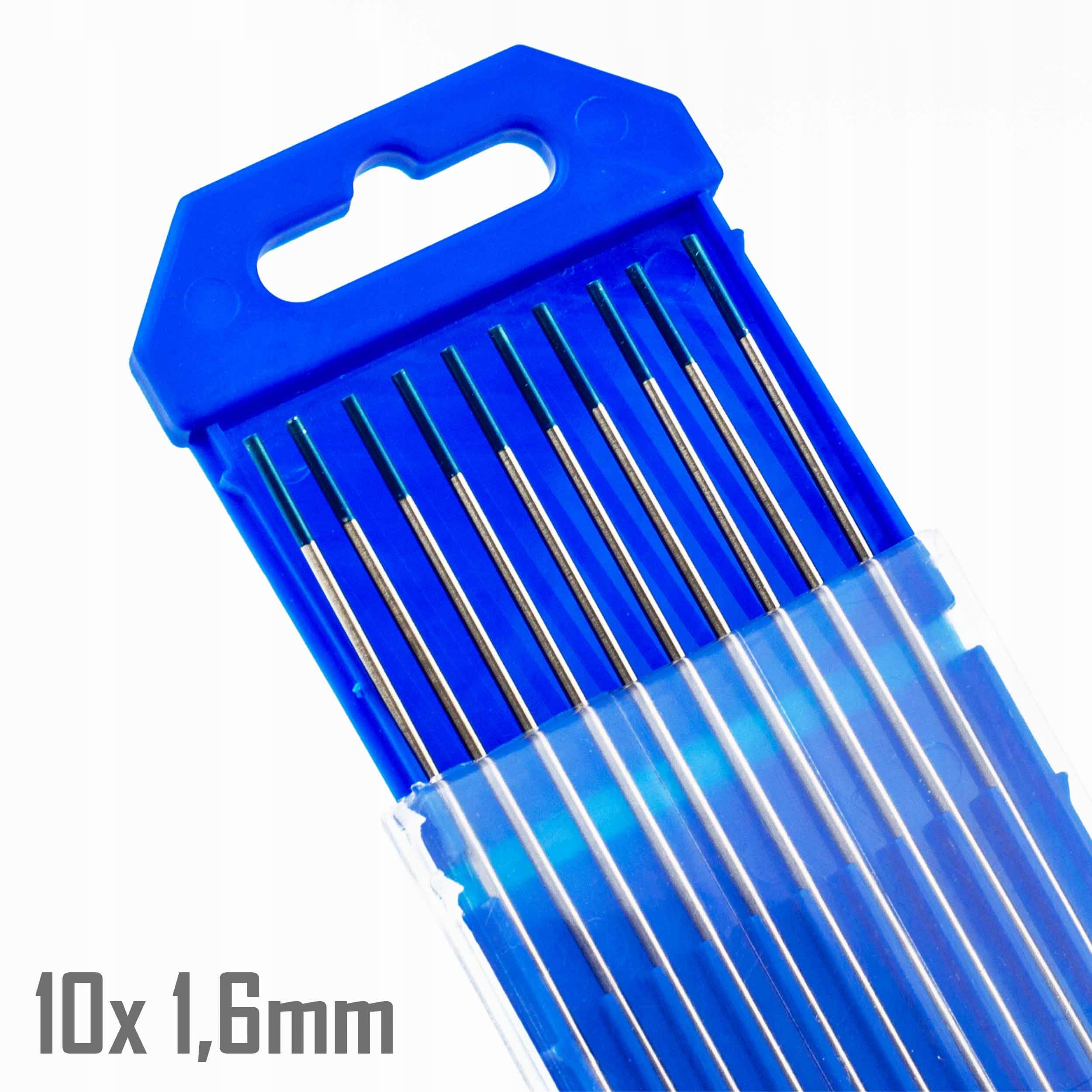 Wolframové elektrody modré 1,6 mm 10 Ks WL20 pro ocel Aluminium