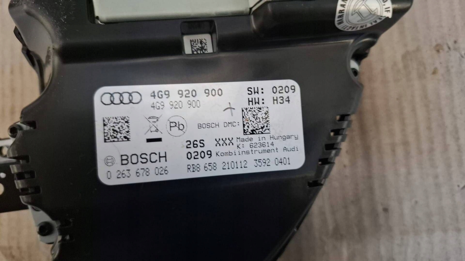dials Audi A6 S6 C7 4G 4G9920900