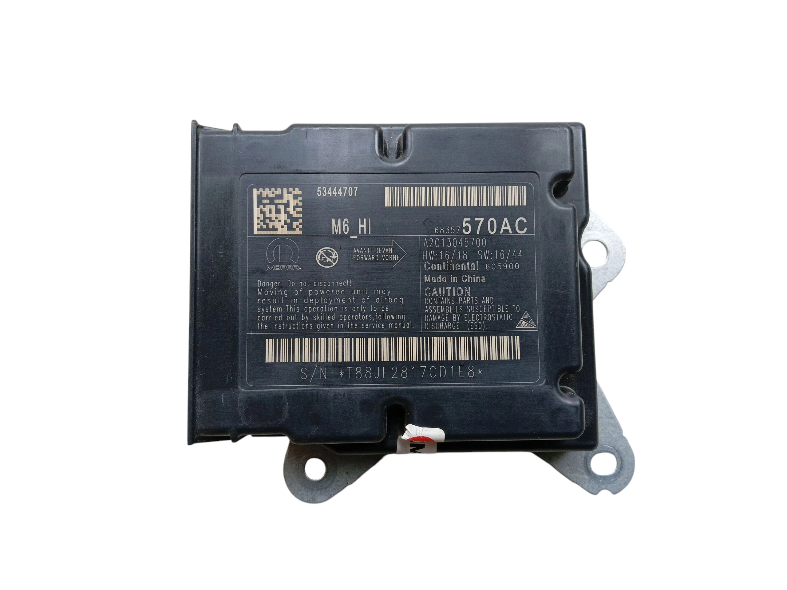 modulo SENSOR airbag JEEP COMPASS II (2017-2020) 68357570AC