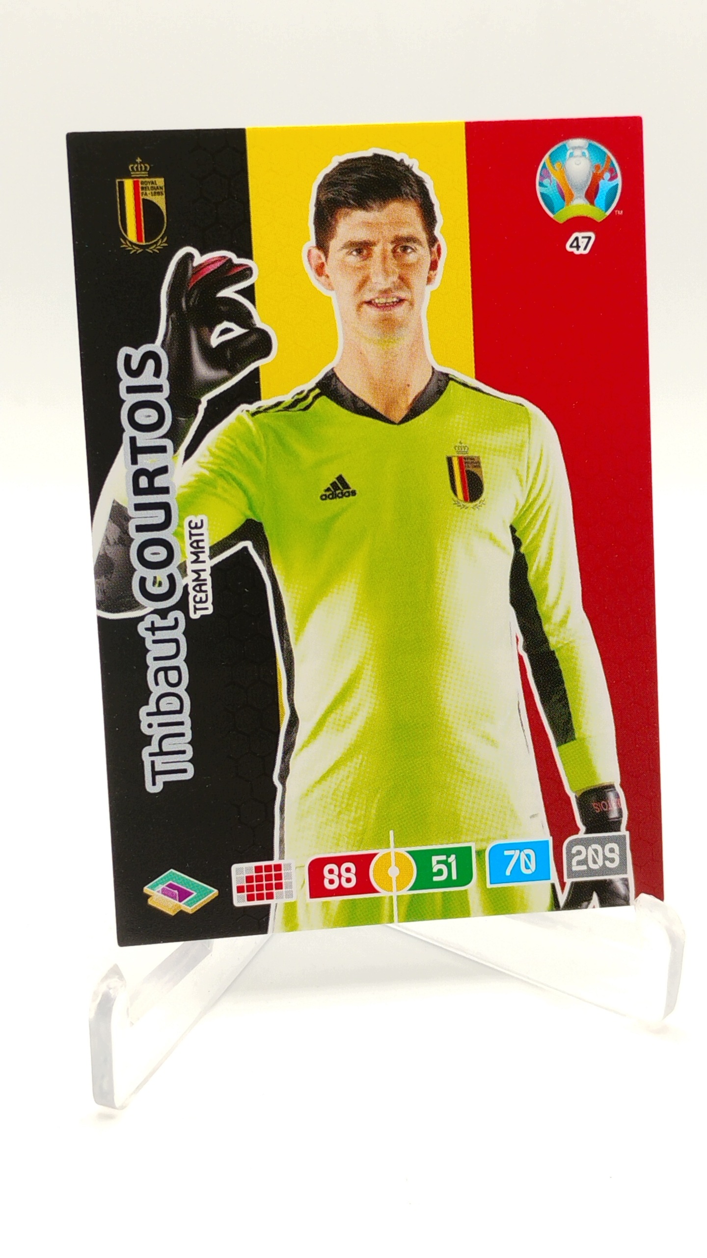 Panini Euro 2020 Team Mate 47 Thibaut Courtois Belgia