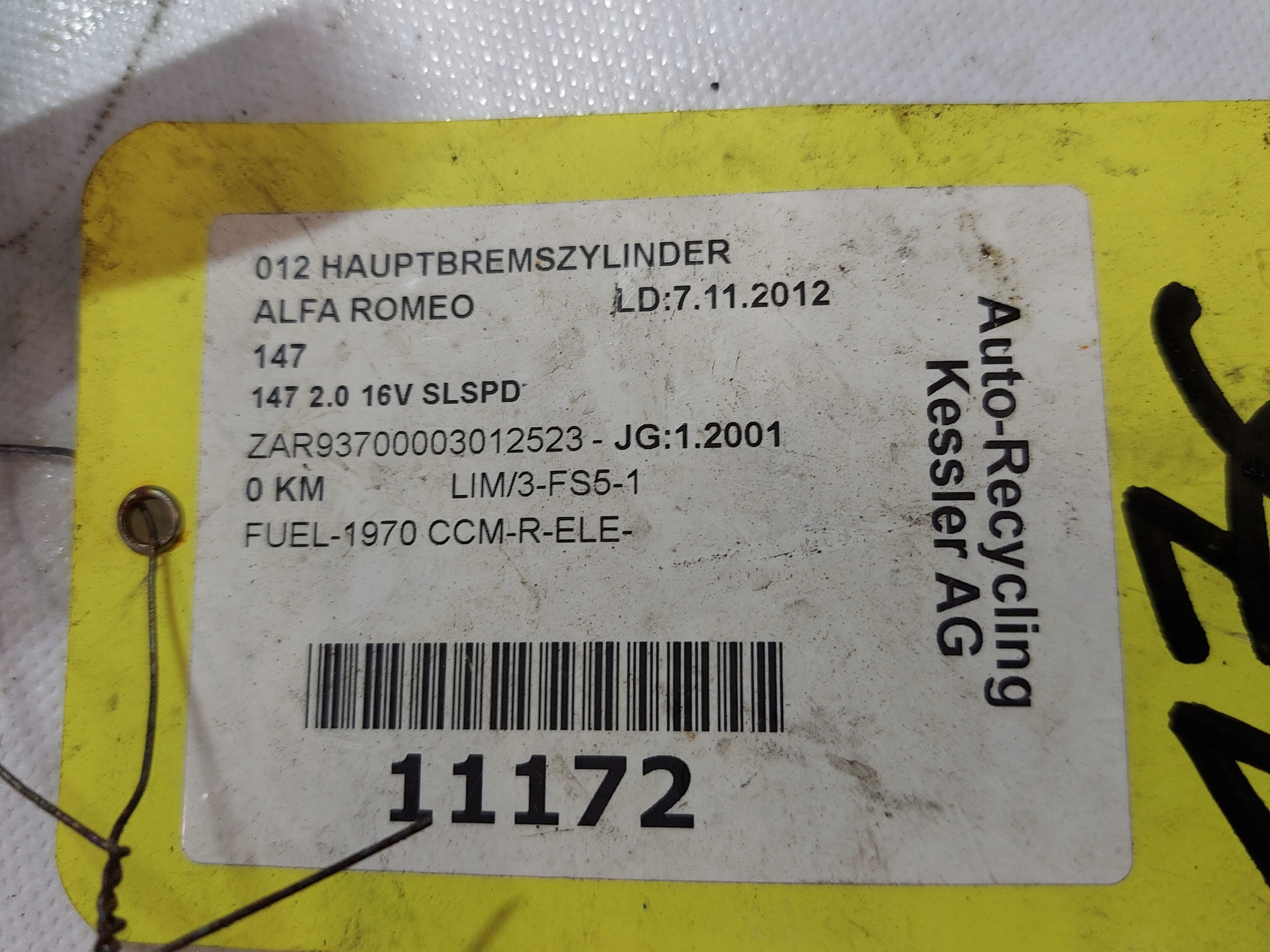 posilovač brzd ALFA 147 2.0 16V LUCAS