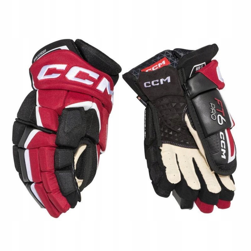 Rukavice hokejové CCM Jetspeed FT6 Pro Jr, 11", Black/Red/White