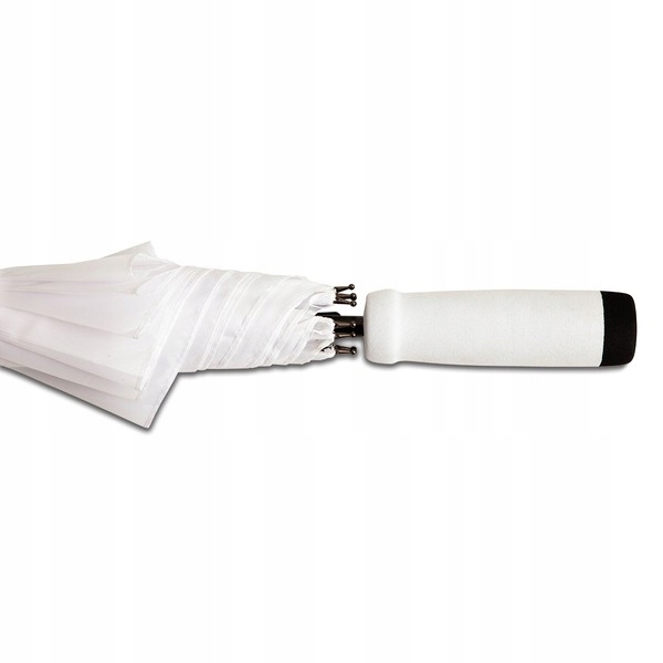 PARASOL AUTOMATYCZNY Z ANTYPOŚLIZGOWĄ RĄCZKĄ 103CM WINTERTHUR BIAŁY Marka bez marki