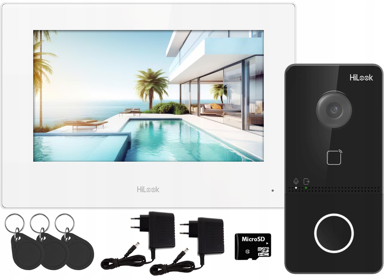 Videovrátnik Domový vrátnik HiLook by Hikvision Ip-vis-slim Hd Brána Vrata WiFi