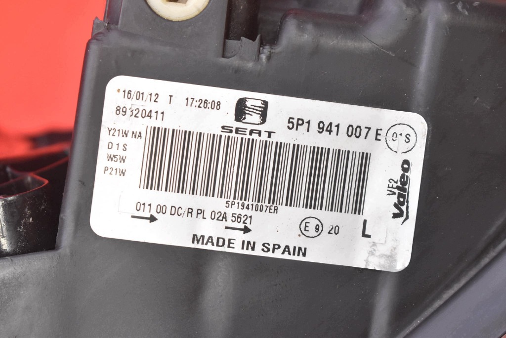 REFLEKTOR left light front lens XENON EU 5P1941007E SEAT ALTEA XL LIFT