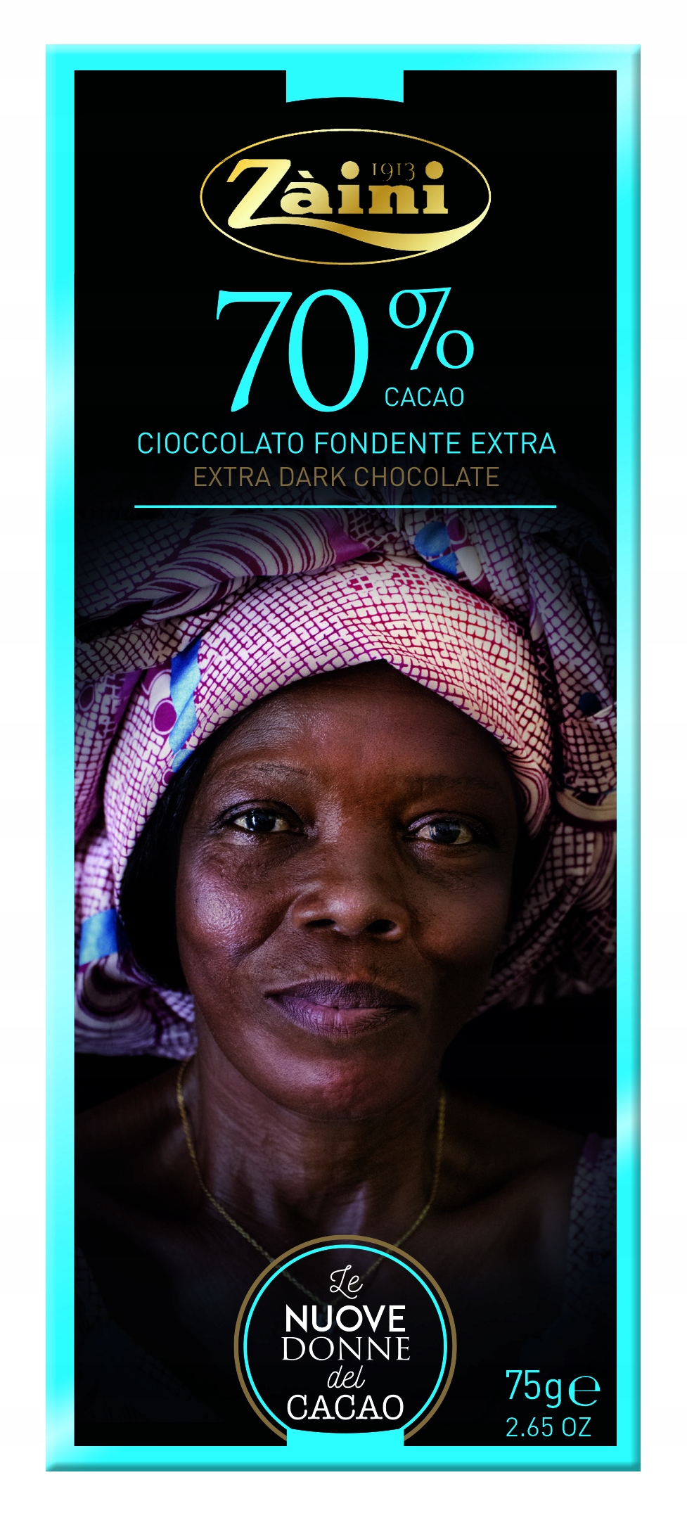 Czekolada Gorzka 70% Kakao Zaini Women Of Cocoa 12 Sztuk x 75g Dla Konesera