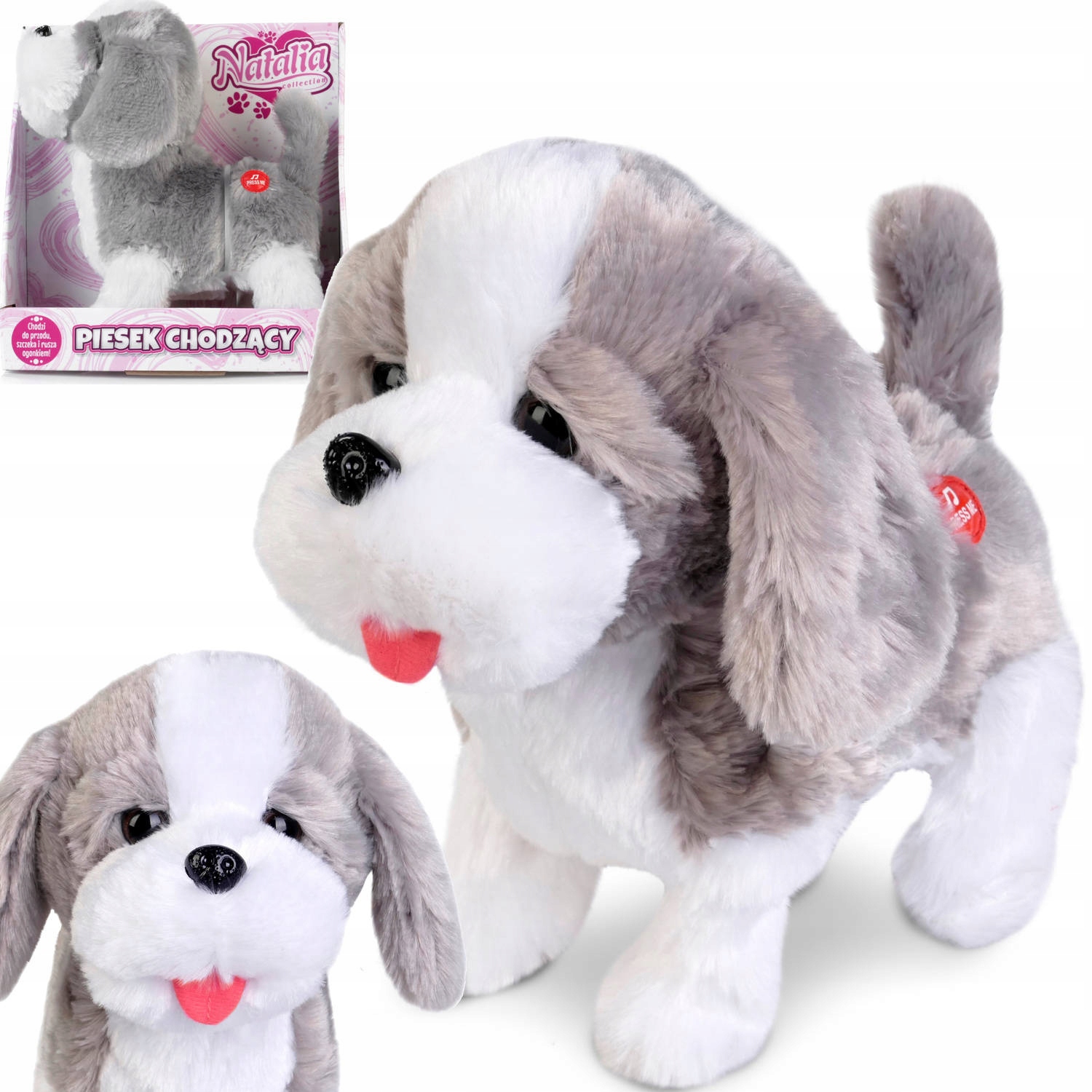 

Piesek Interaktywny Chodzący Pies Szczeka Natalia