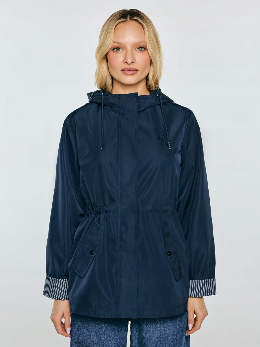 Big Star Dámská nepromokavá bunda s kapucí, tmavě modrá, Lisa 403 M