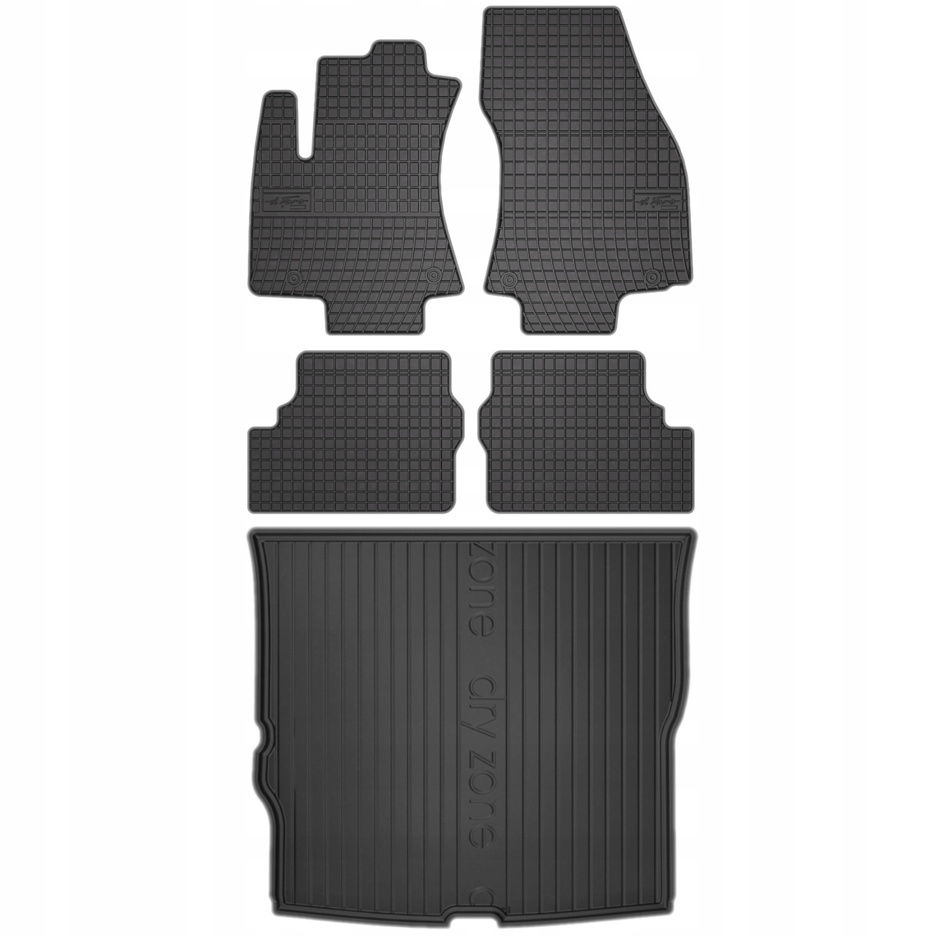 Gumové rohože+podložky do batožinového priestoru Opel Zafira A 95- 3 radové