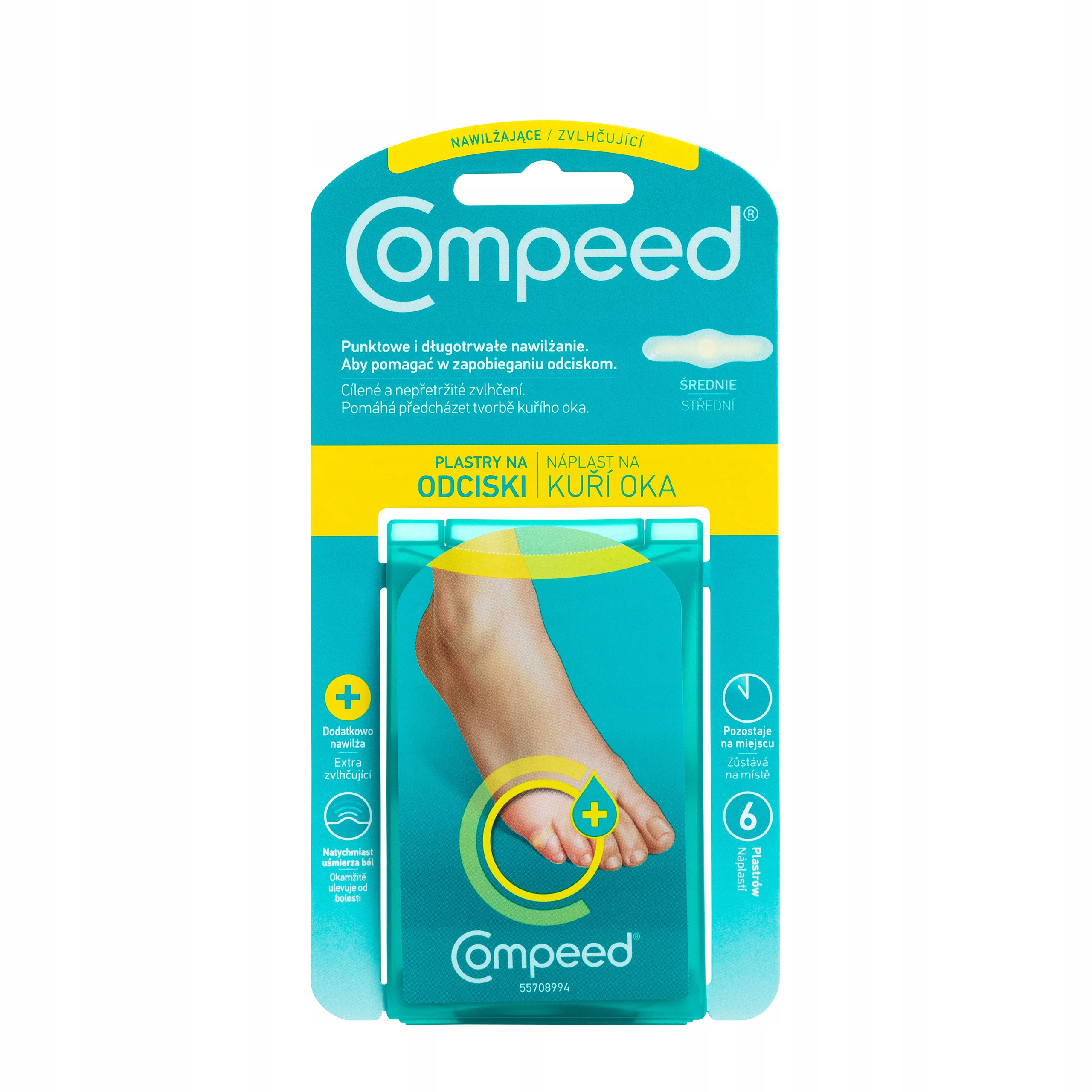 

Compeed plastry pęcherze odciski Nawilżające 6 szt