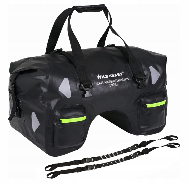 Wild Heart Vodotesná cestovná taška Pvc 500D 70 L – čierna