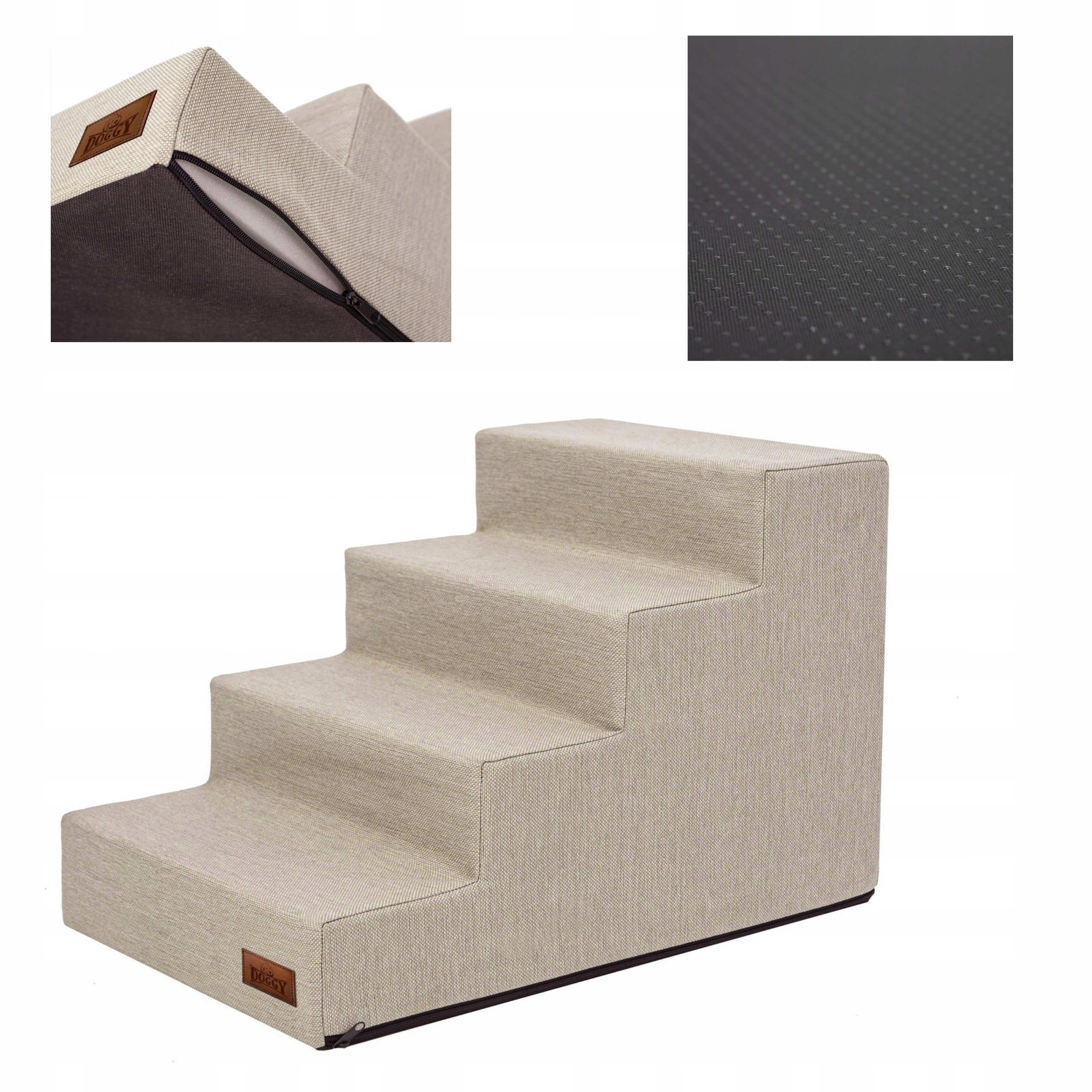 Levně Schody pro psa a kočku – rampa plošina 4 stupně 40 cm schody pro zvířata