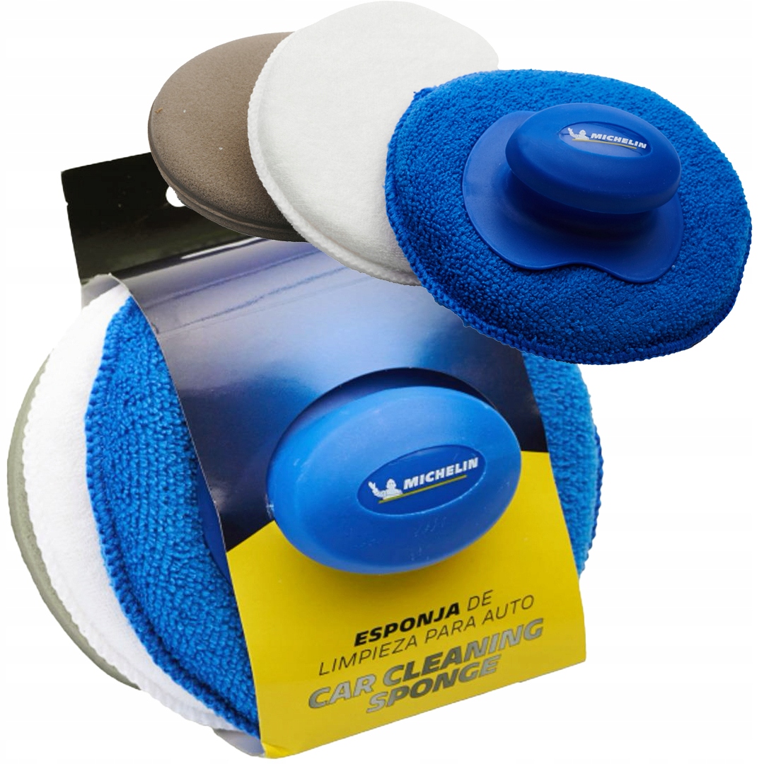Zestaw Gąbek Do Czyszczenia Polerowania Samochodu Michelin 13CM Aplikator