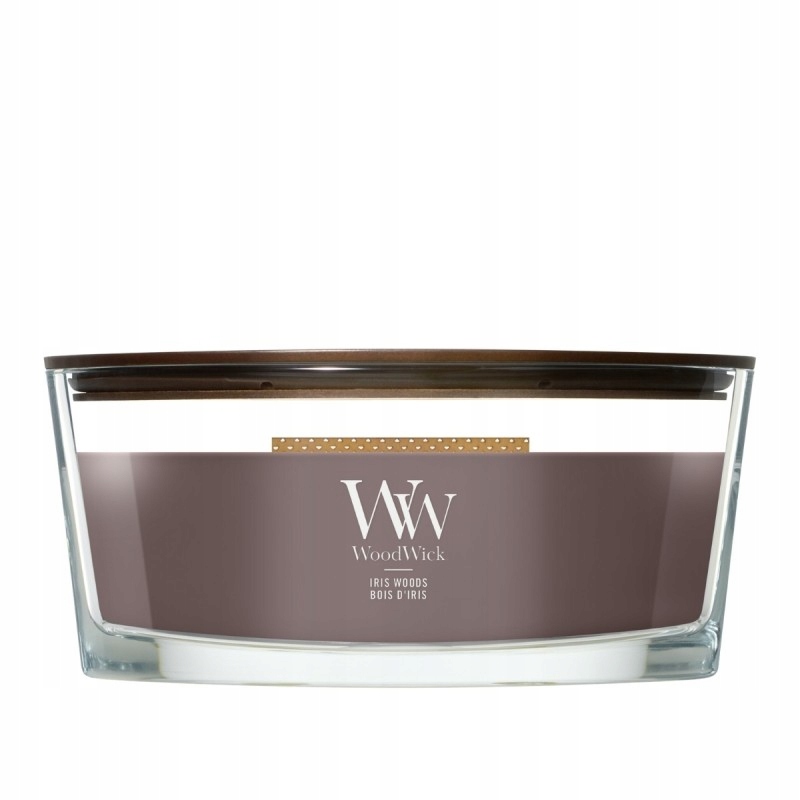 WoodWick Iris Woods vonná svíčka elipsa 453 g