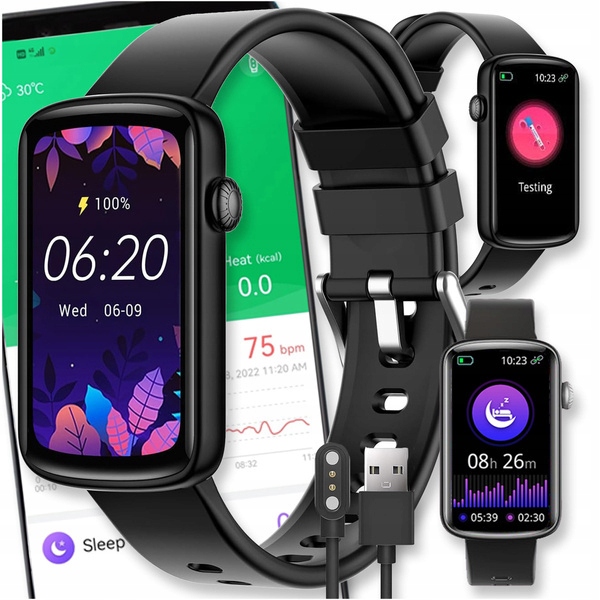 Smartwatch Zegarek Watch Czarny Menu Pl Smartband Opaska Amoled Pro Damski