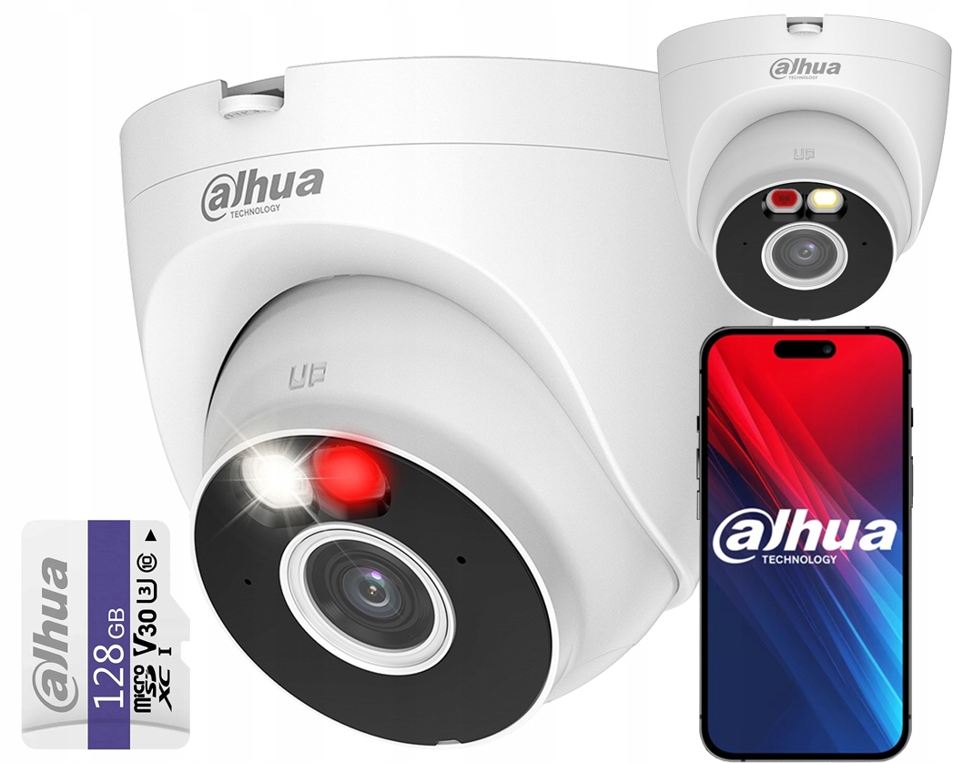 Kamera Dahua WiFi 4MPx T4A-PV Externá Smart Dual Light karta 128Gb