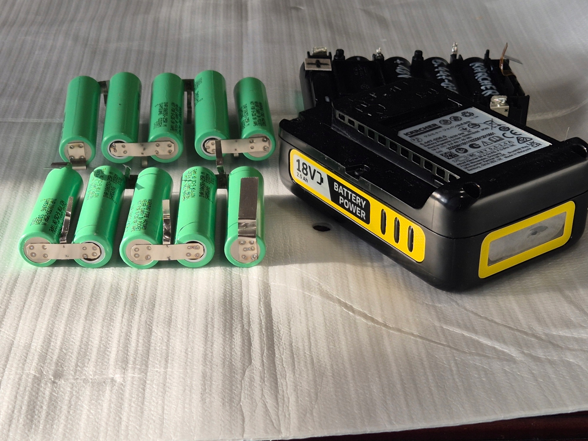 Bateria akumulator Karcher 18V 2.5 Ah nowy wkład do samodzielnej wymiany