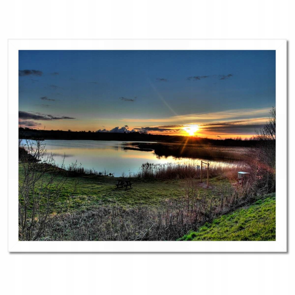 Plakáty v rámu 40x30 Slunce jde spát Západ slunce Příroda