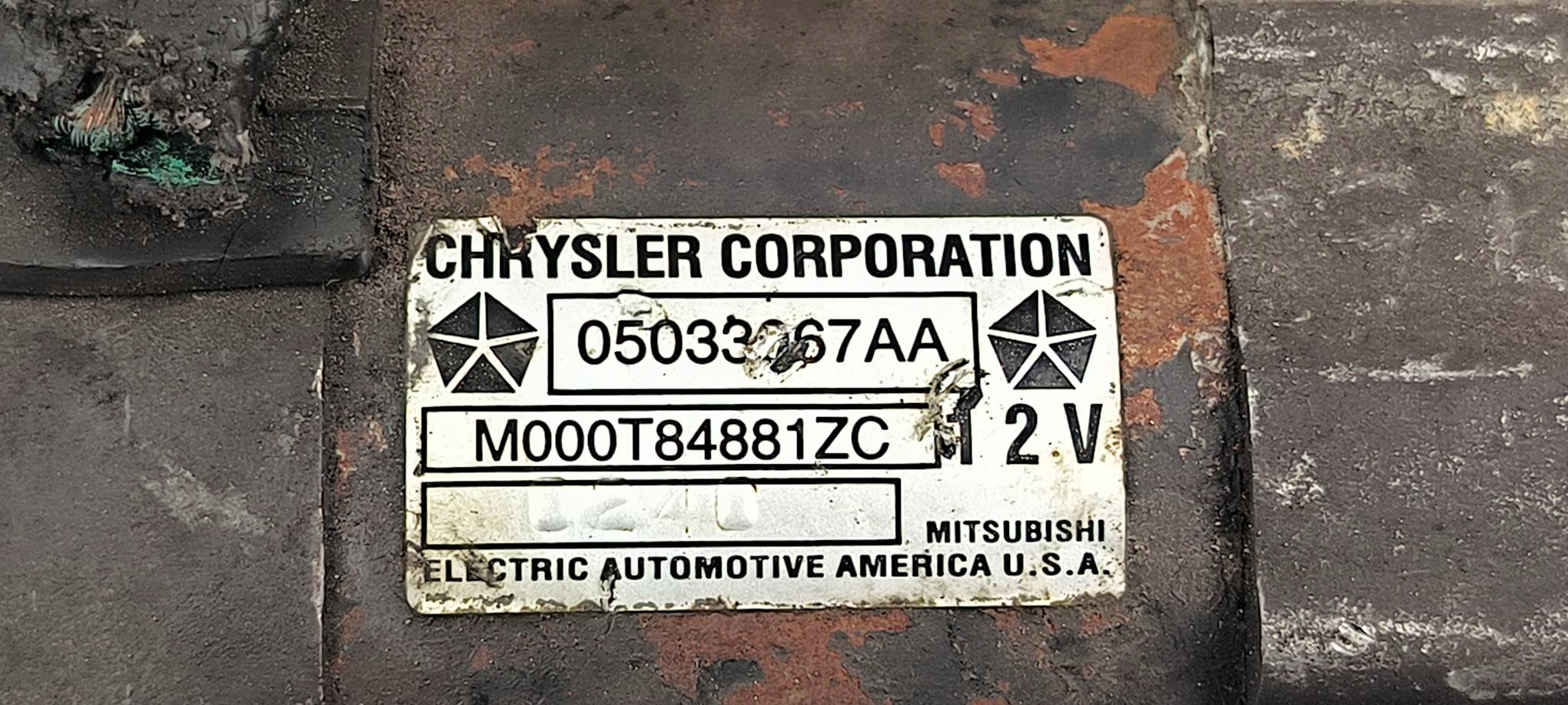 starter M000T84881ZC CHEVROLET CRUZE