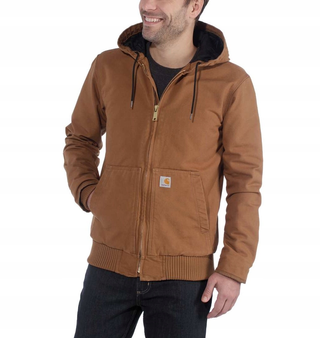 Carhartt bunda Duck Active Jacket Hnědá