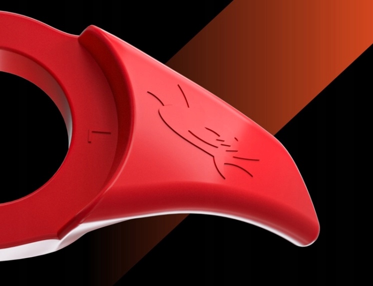 Uchwyty rowerowe na rower wewnętrzne rogi ergonomiczne ENLEE Kolor dominujący czerwony