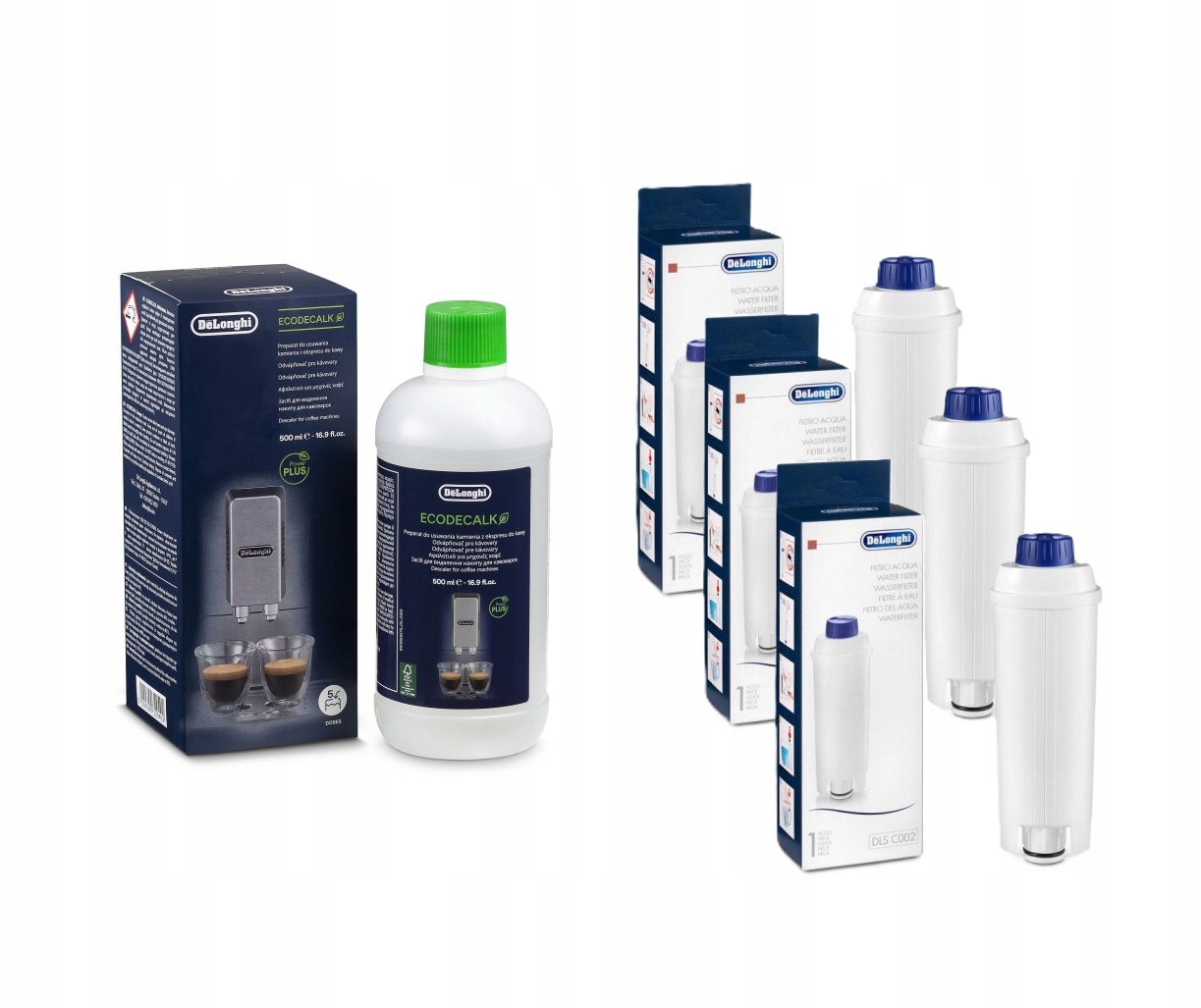 Filtr Wody Delonghi Dls C002 x3 Odkamieniacz x1