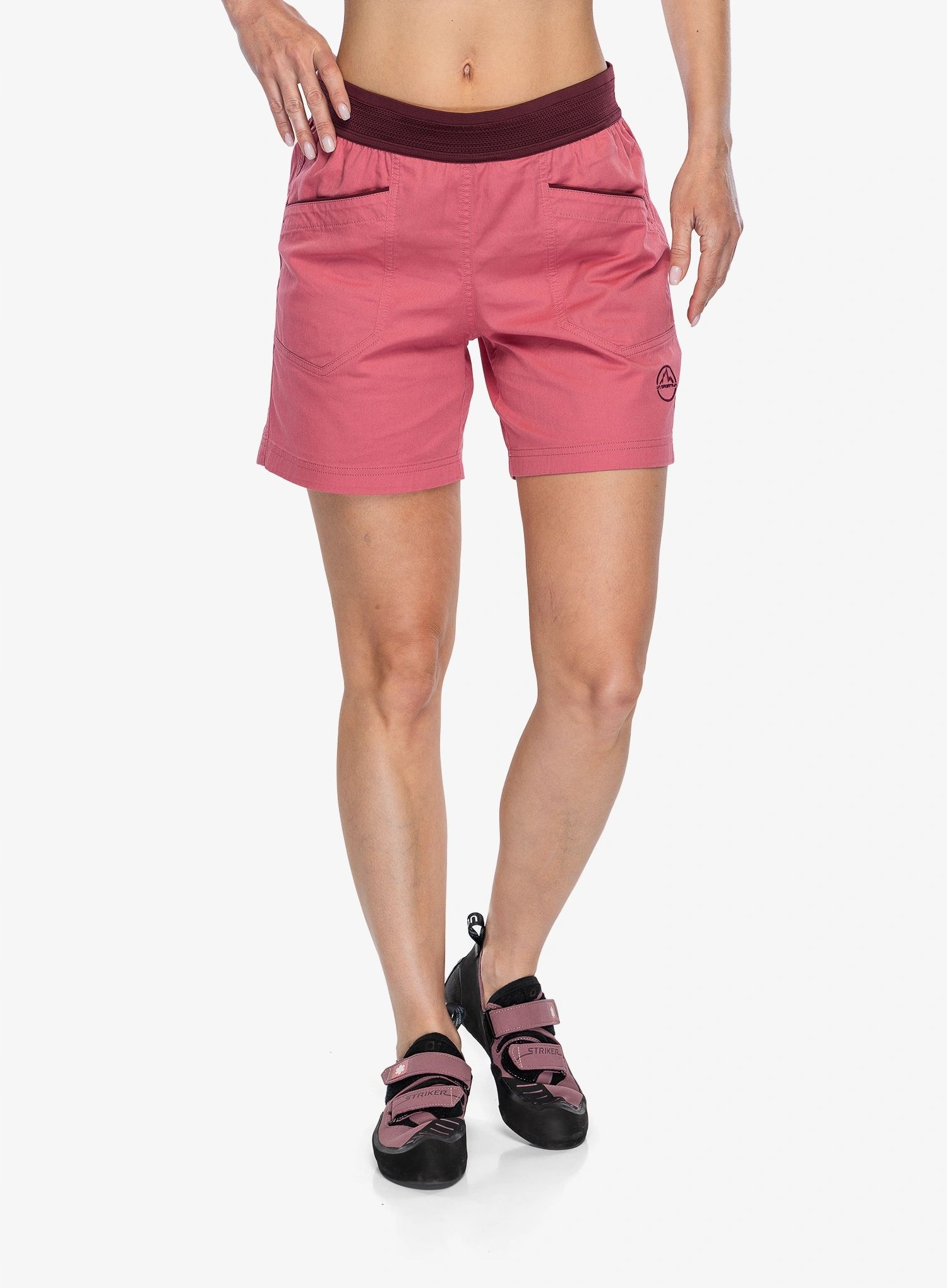 Spodenki wspinaczkowe damskie La Sportiva Roots Shorts rosebay/redwood L
