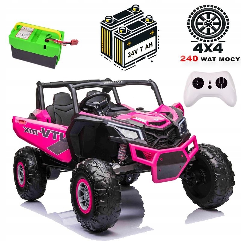 Buggy Utv-mx Dla 2 Dzieci 4X60W 240 Wat) 24V, MOC/XMX613