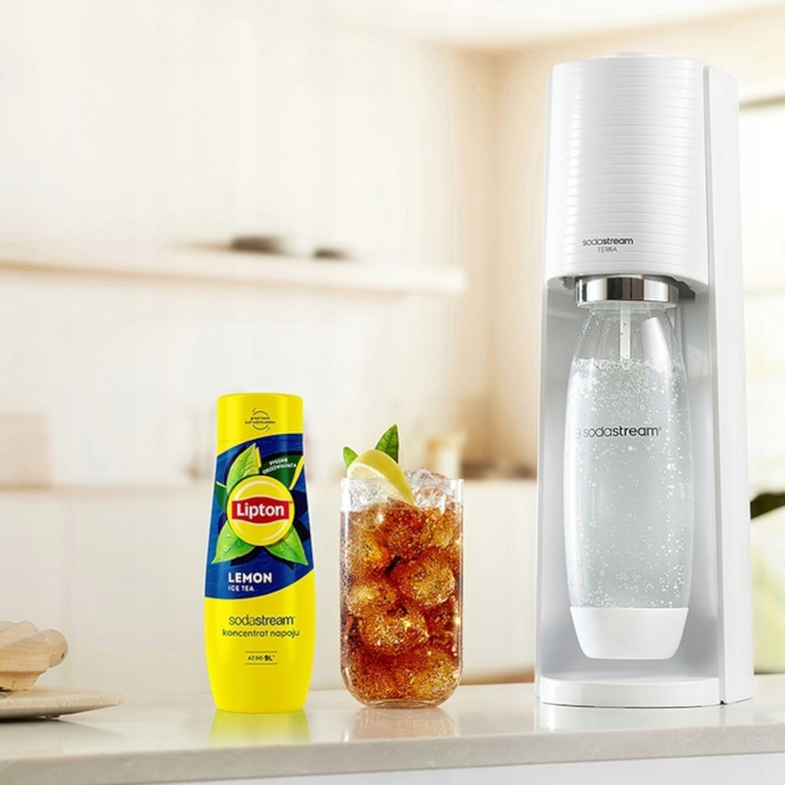 Zestaw koncentratów SODASTREAM Lipton Lemon Ice Tea + Green Zielona Herbata Pojemność 440 ml