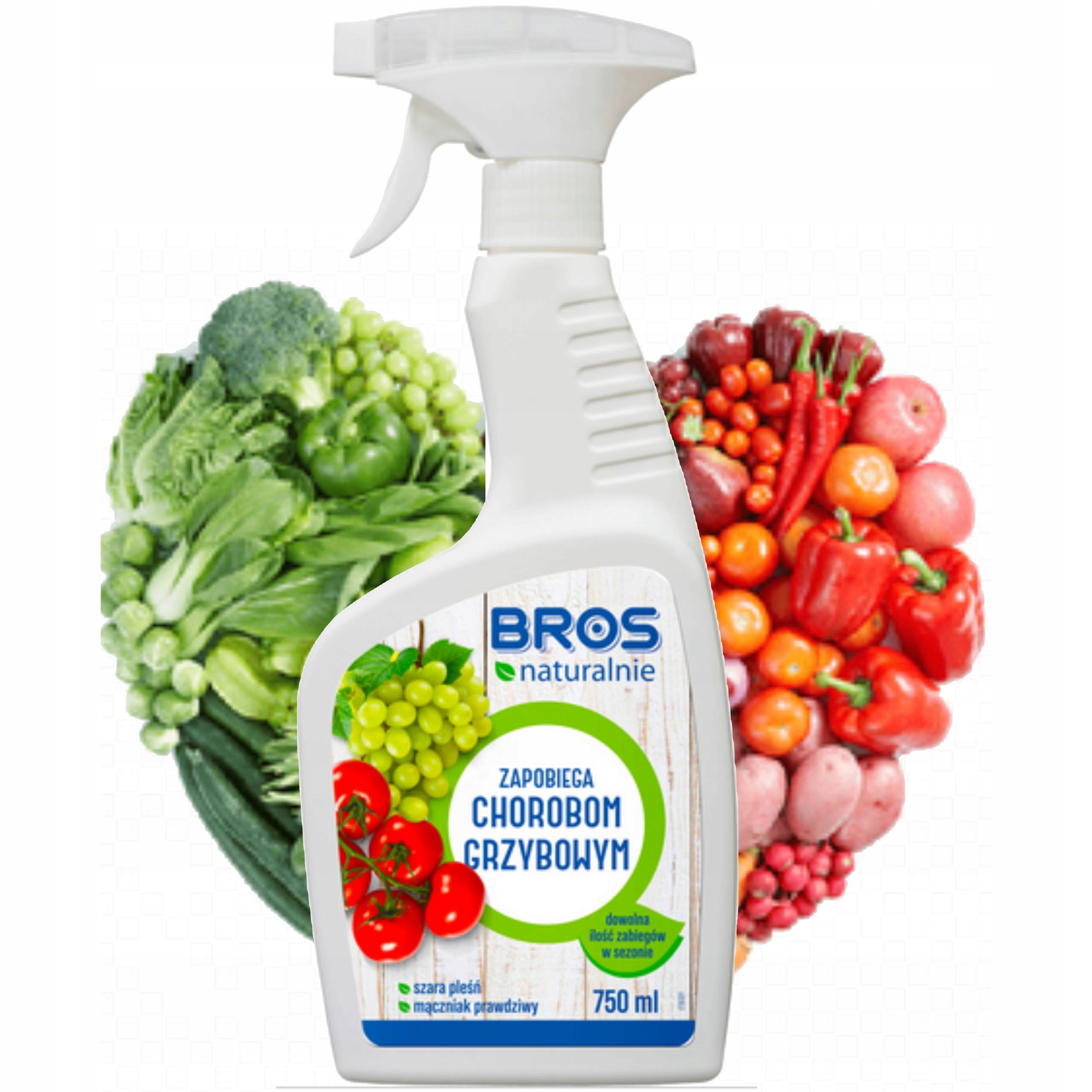 

Bros Płyn Spray Na Grzyby Pleśń Mączniak 750ML